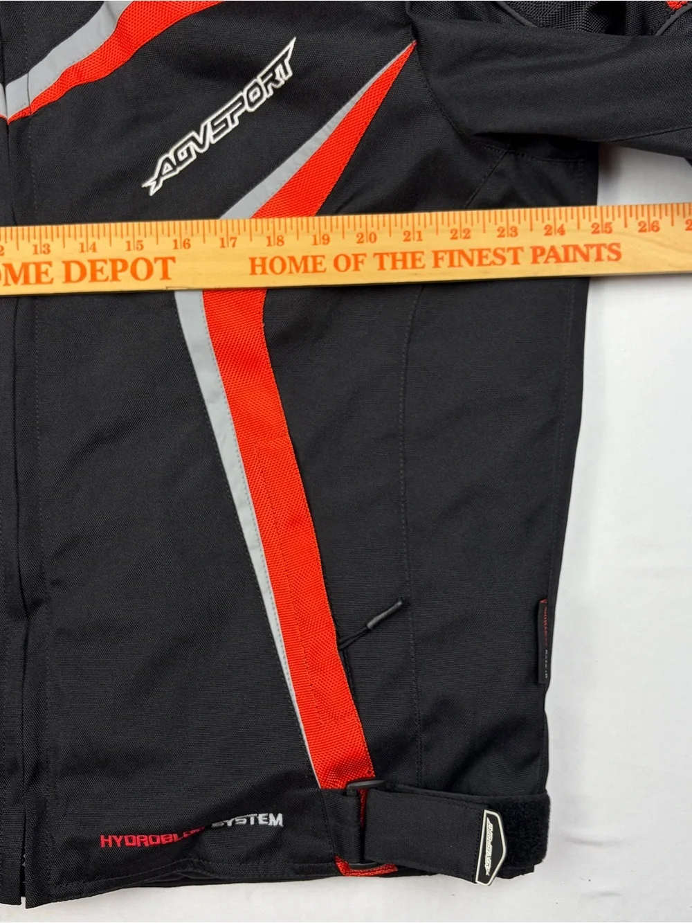 AGVSPORT Hydrobloc Motorcycle Jacket Men XL Armored Black Red Riding Biker